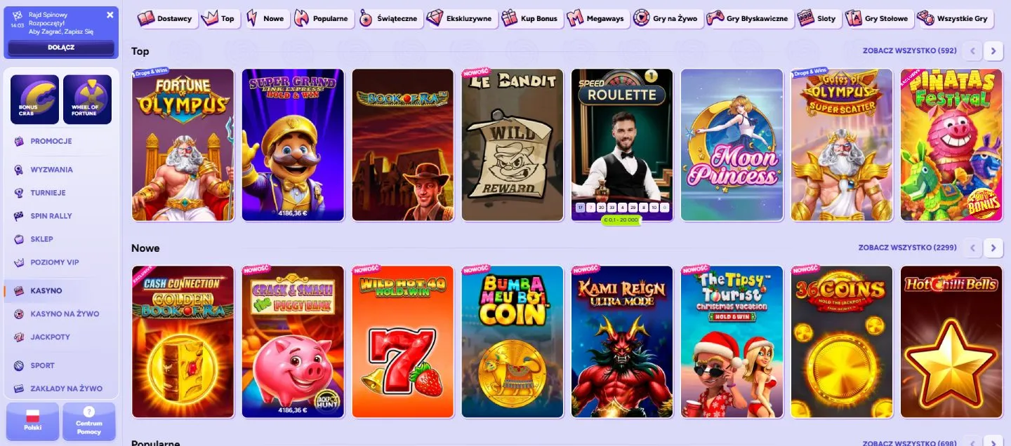 Automaty wideo w SpinBara Kasyno Automaty wideo w SpinBara Kasyno